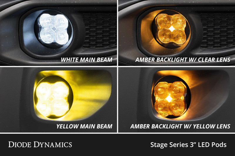 Diode Dynamics 02-08 Dodge Ram 1500/2500/3500 SS3 Fog Light Kit - White Max