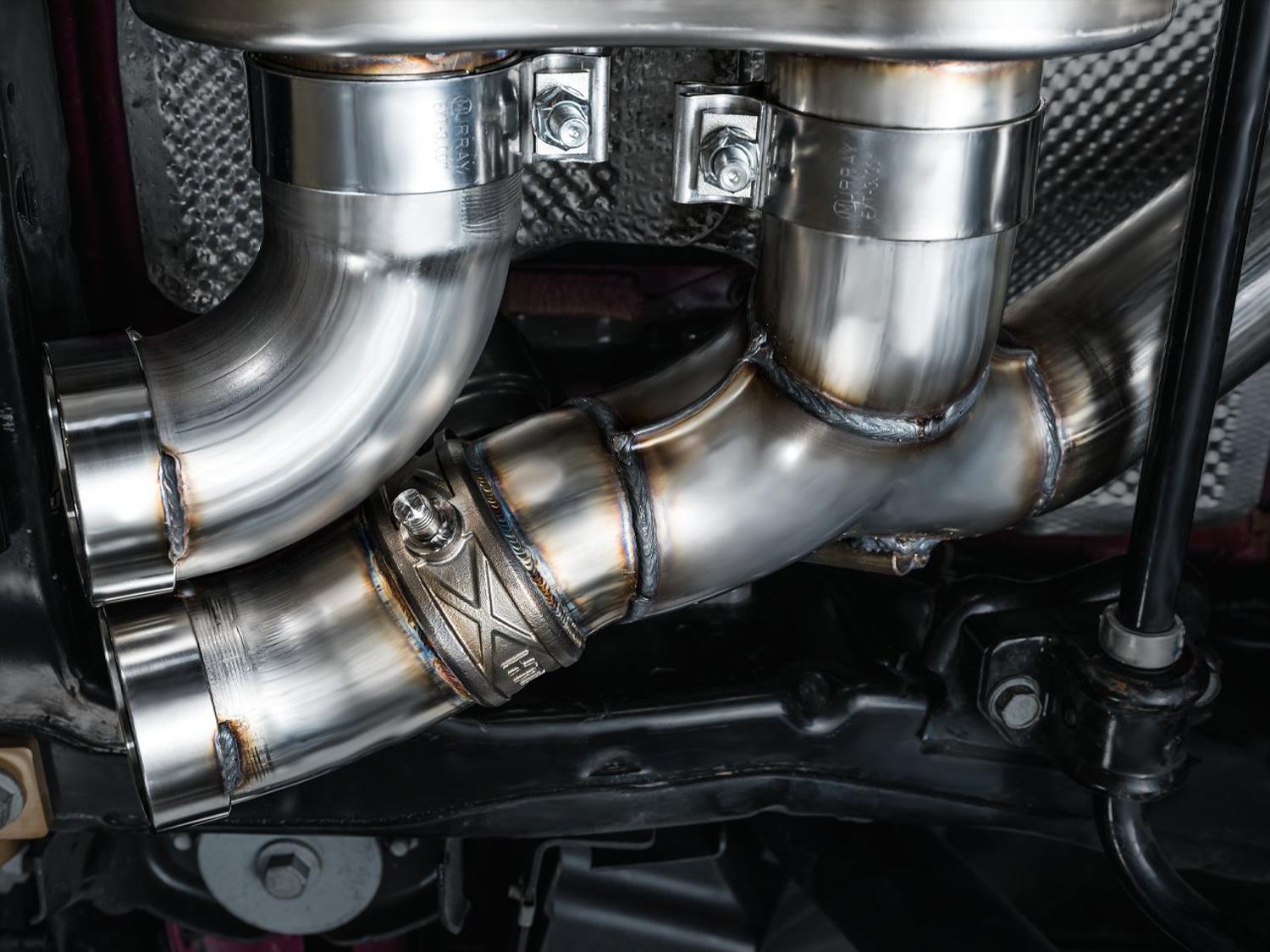 AWE SwitchPath Exhaust - Quad BashGaurds (2021+ Jeep Wrangler Rubicon 392) - 3025-41392