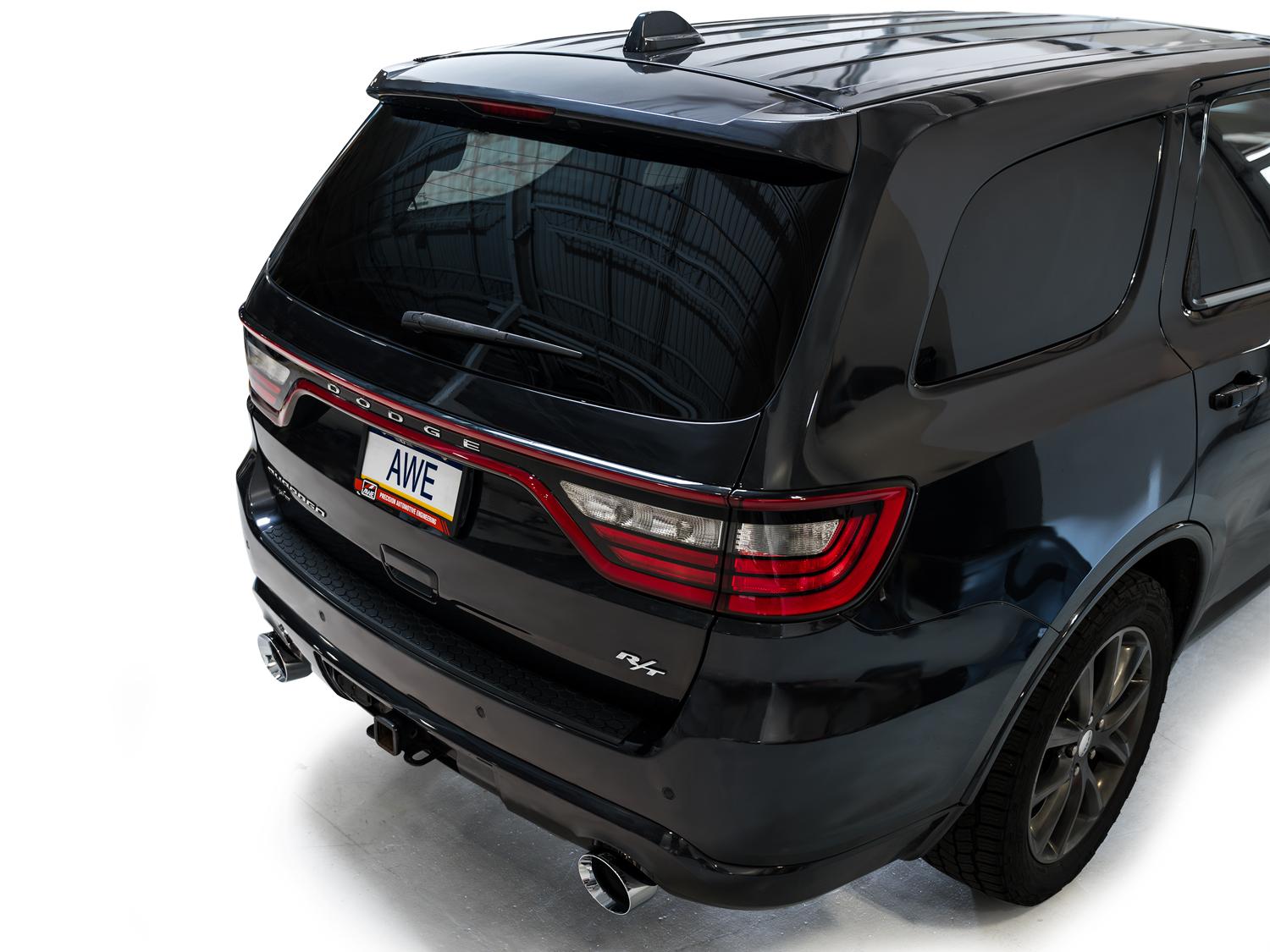 AWE Track Edition Exhaust - Chrome Silver Tips (2011-2024 Dodge Durango 5.7L) - 3020-32575