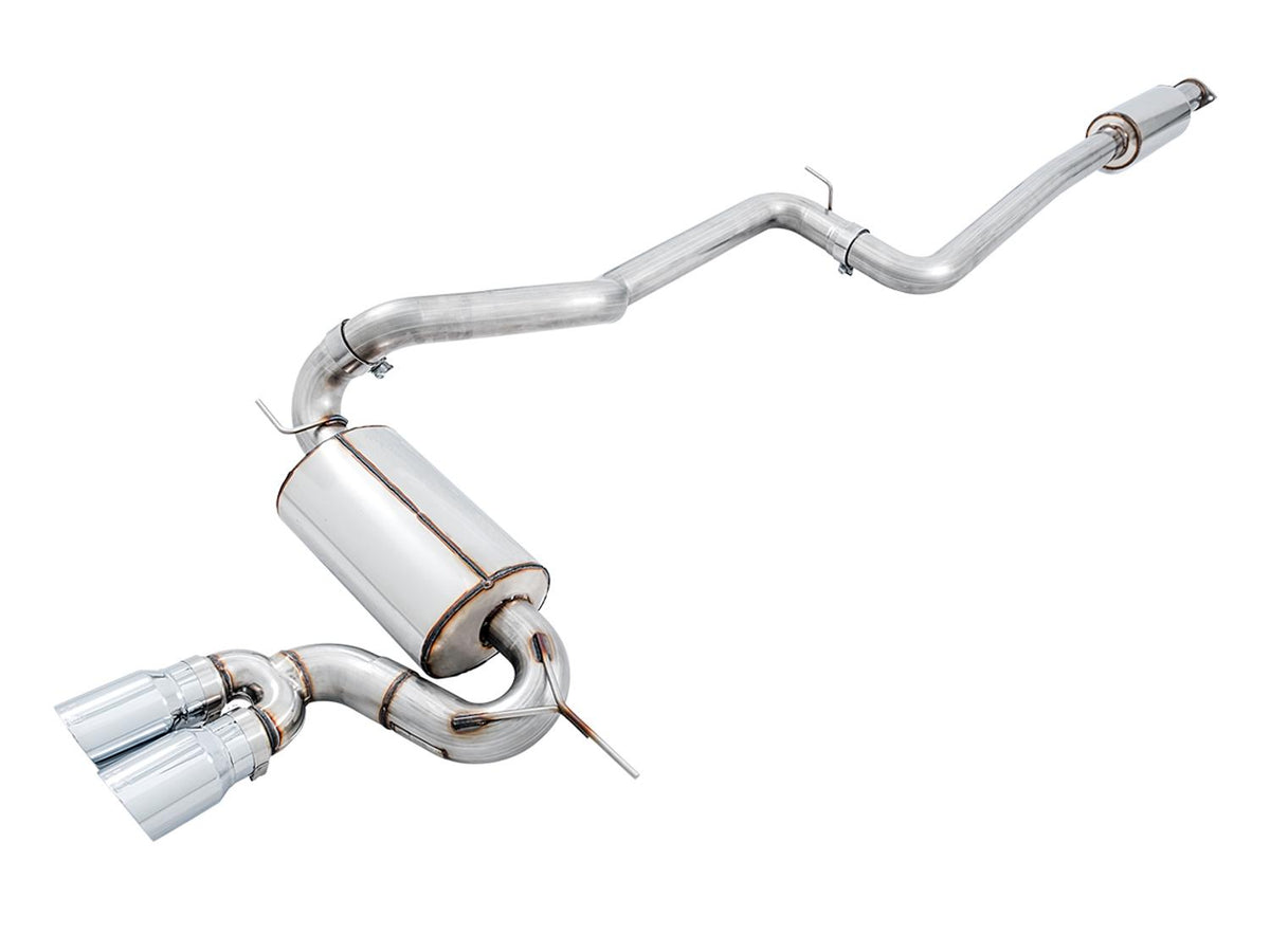AWE 3020-32038 2013-2018 Focus ST Touring Edition Catback Exhaust with Chrome Silver Tips (Resonated)