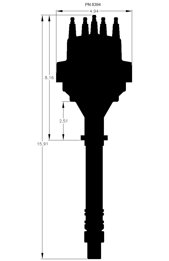 Chevrolet Digital E-Curve Distributor.  - 8394