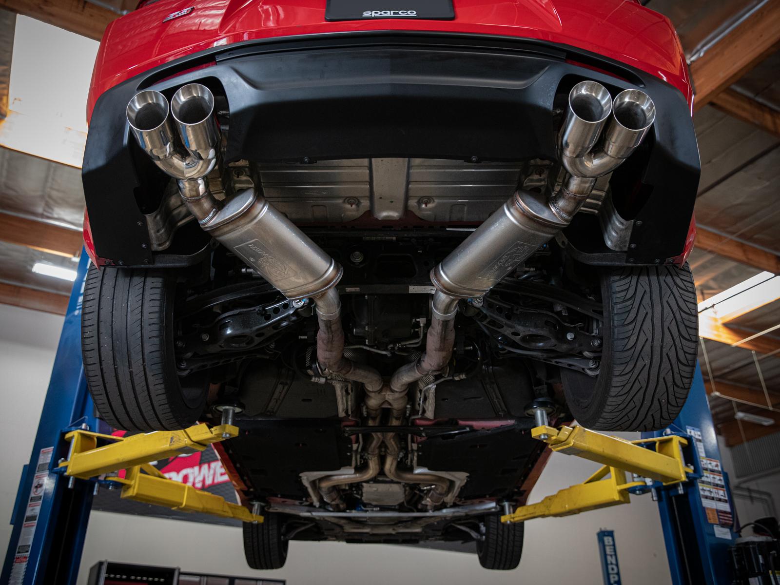 AFE MACH Force-Xp 2-1/2 IN 409 Stainless Steel Axle-Back Exhaust System Polished (Chevrolet Camaro SS 16-24 V8-6.2L) - 49-44119-P