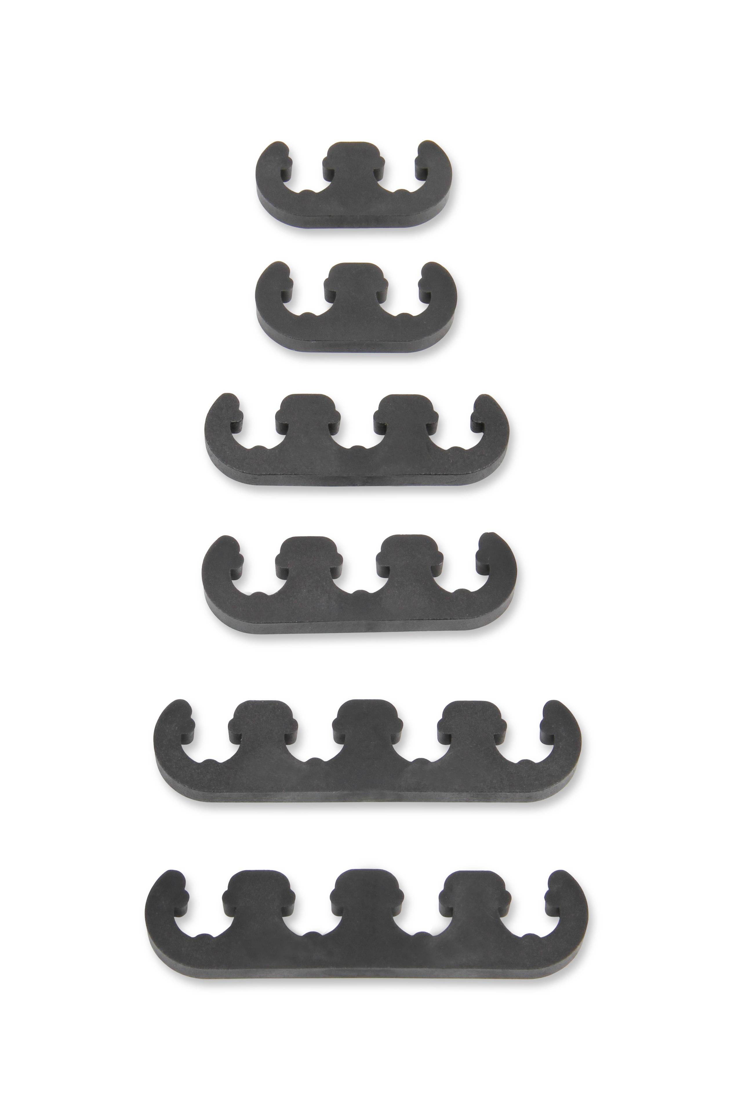 Mr. Gasket Wire Separators - Plastic - 7 mm / 8 mm - Black.  - 9728