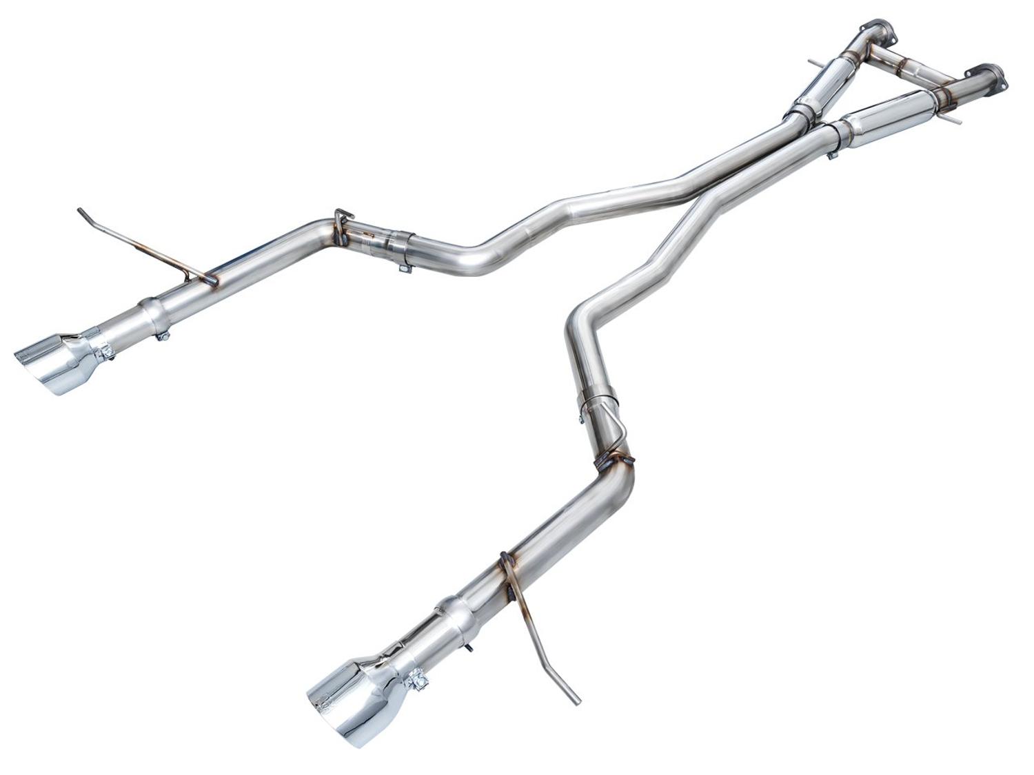 AWE Track Edition Exhaust - Chrome Silver Tips (2018-2023 Dodge Durango 6.4L / 6.2L SC) - 3020-32952