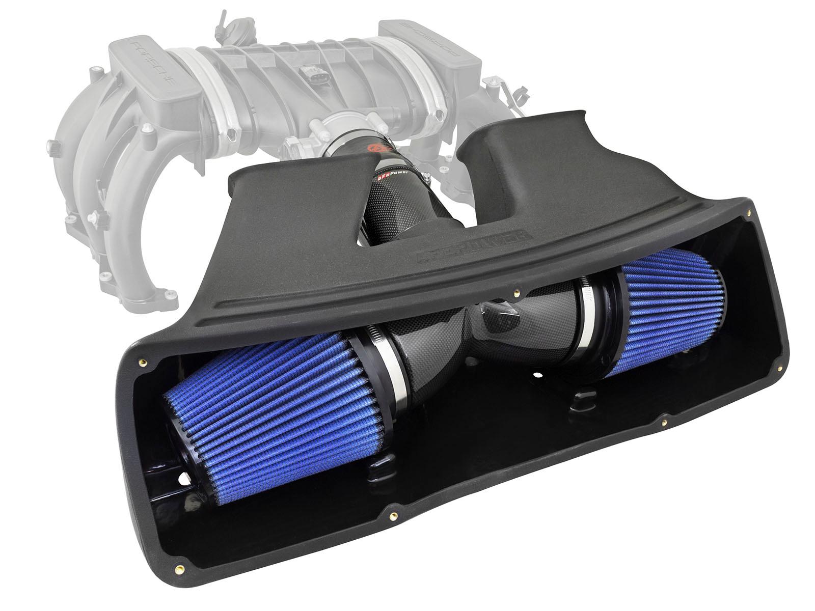 AFE Black Series Stage-2 Carbon Fiber Cold Air Intake System w/ Pro 5R Media (2012-2016 911, 911, 911, 911) - 52-12352-C