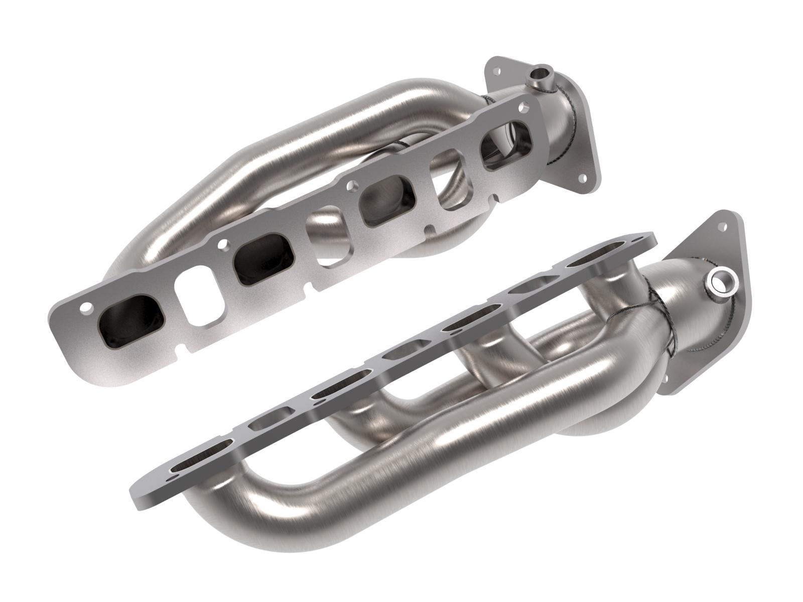 AFE Twisted Steel 1-7/8 IN 304 Stainless Headers w/ Raw Finish (RAM 1500 TRX 21-24 V8-6.2L (sc)) - 48-32030