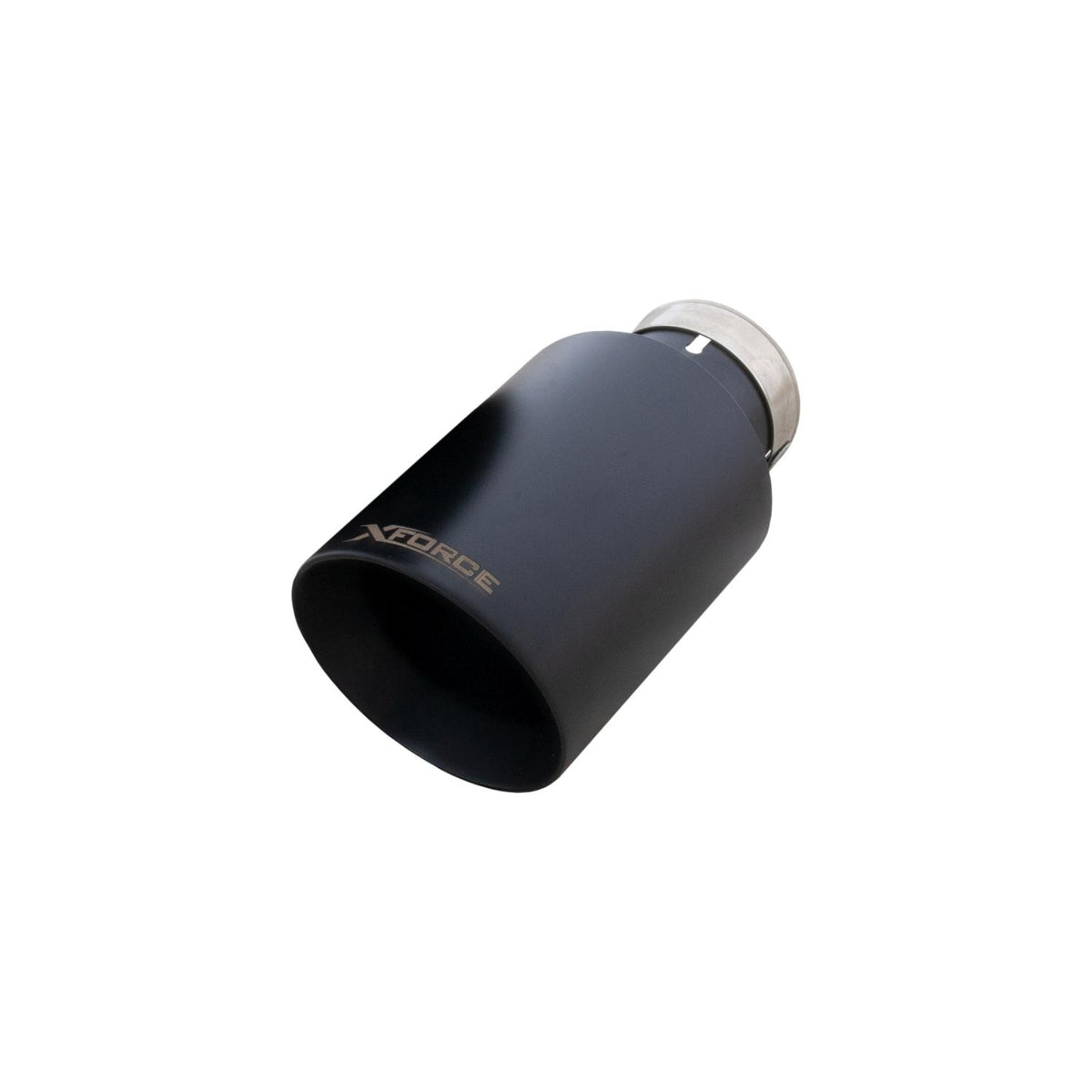 XForce Ford Bronco Matte Black Round Angle Cut Tip (Fits Xforce Catback System Only) (2021-2022 Bronco) - ESFB21BLKTIP