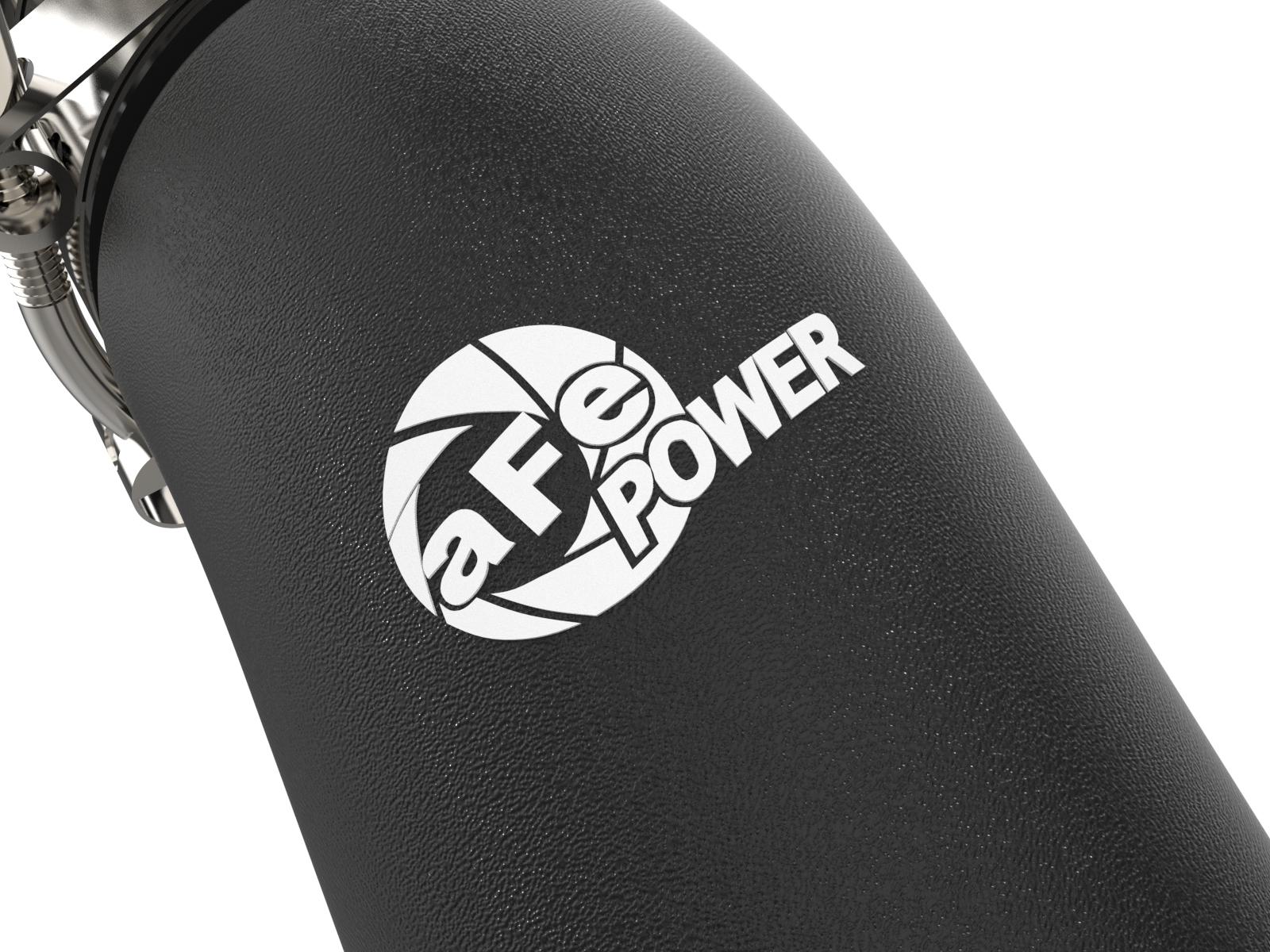 AFE BladeRunner 3" Aluminum Hot Charge Pipe - Black (2016-2019 Ram 1500 EcoDiesel V6 3.0L TD) - 46-20498-B