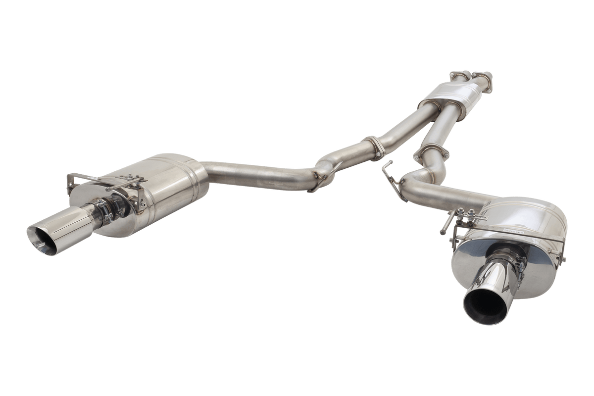 XForce Twin 3" Stainless Steel Cat-Back Exhaust System (2015-2017 Mustang GT) - ES-FM15-02-CBS