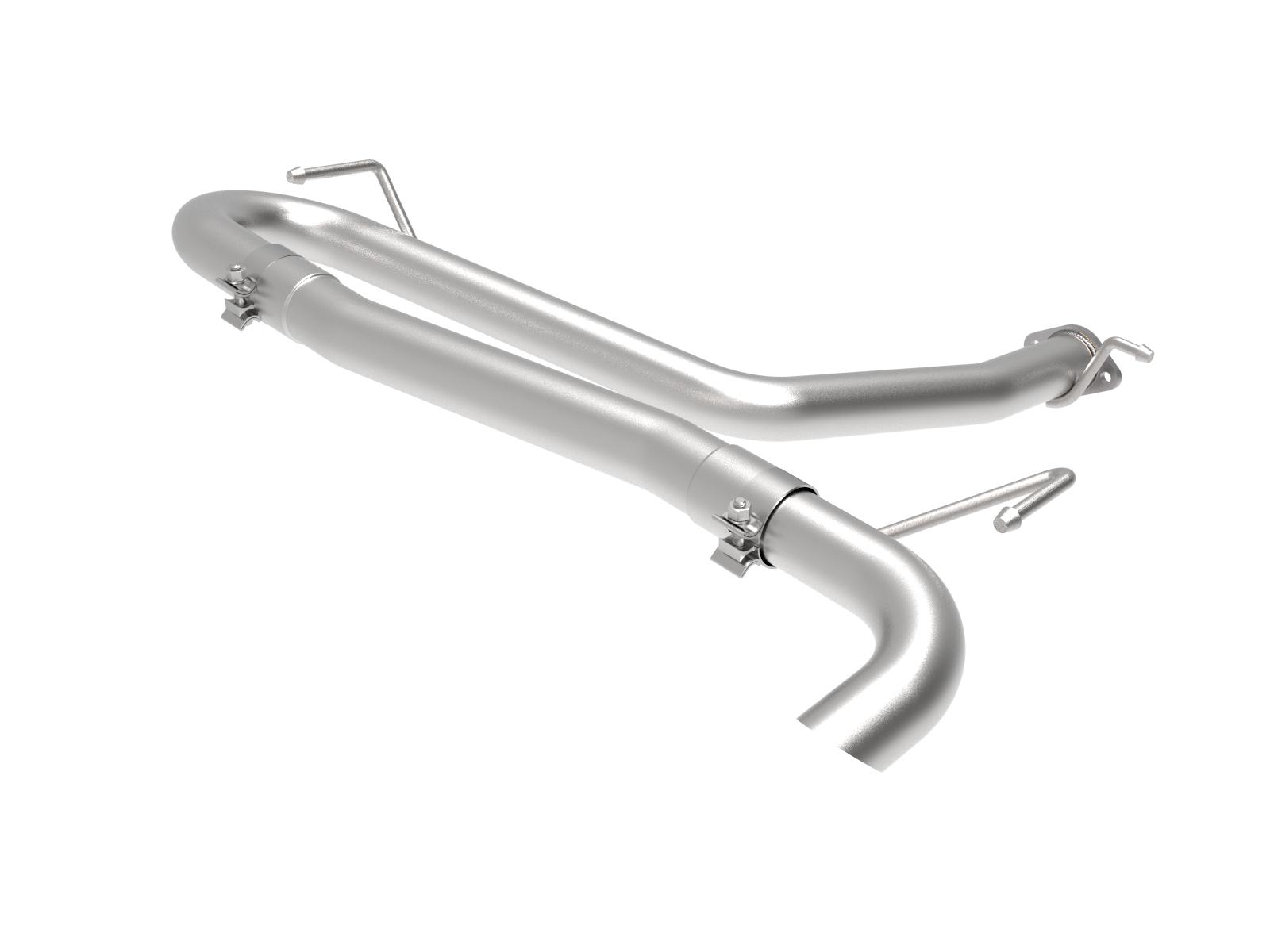 AFE Takeda 2-1/2in 304 Stainless Steel Axle-Back Exhaust System w/o Muffler (Hyundai Kona 18-21 L4-1.6L (t) This item will only fit models equipped with all-wheel drive) - 49-37017NM