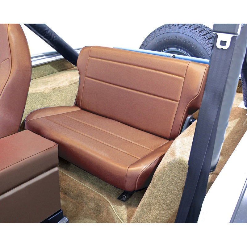 Rugged Ridge Seat Rear Fold/Tumble Tan; 76-95 Jeep Cj/Wrangler Yj - 13462.04