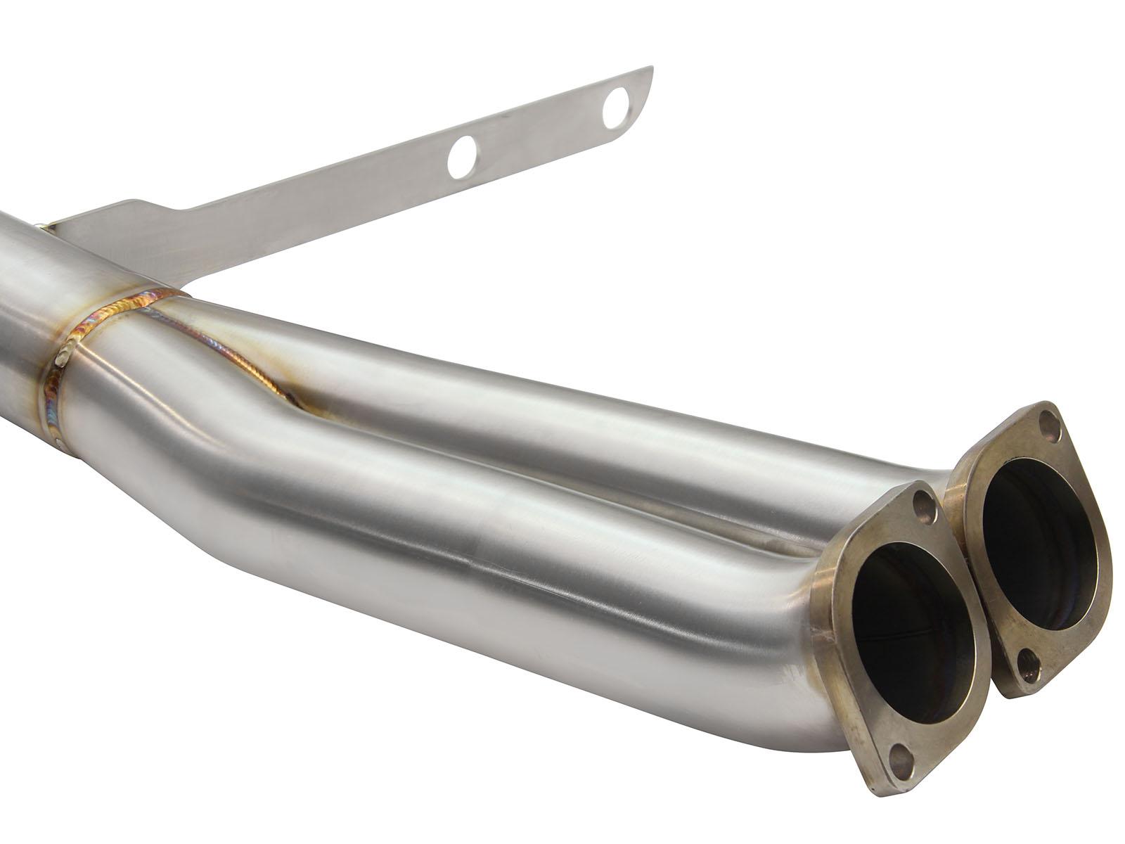 AFE MACH Force-Xp 3 IN to 2-1/2 IN Stainless Steel Cat-Back Exhaust w/ Black Tip (2011-2013 335i, 335i, 335i xDrive, 335i xDrive) - 49-36328-B