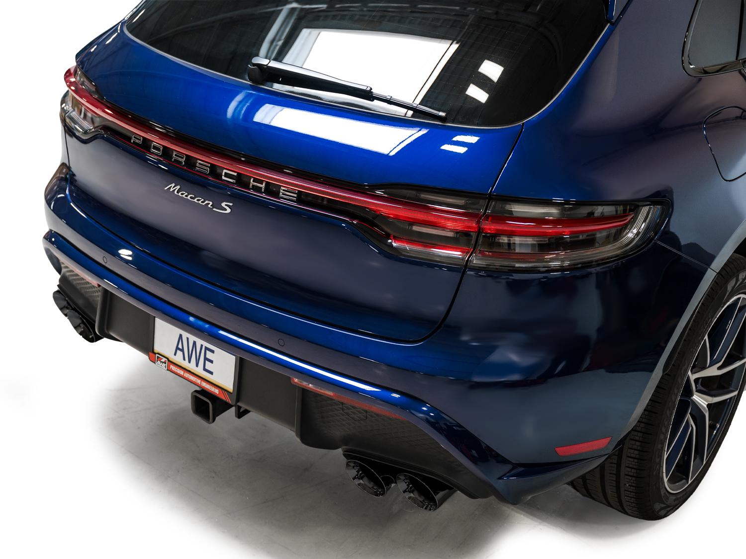 AWE Touring Edition Exhaust for '22+ Porsche Macan 2.9TT - Diamond Black Tips - 3015-43952