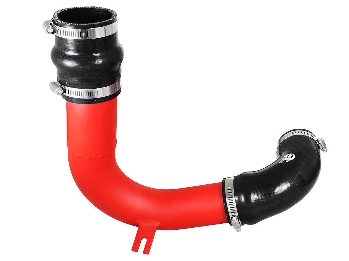 AFE BladeRunner 2-1/2 IN Aluminum Cold Charge Pipe Red (2013-2018 Focus) - 46-20189-R
