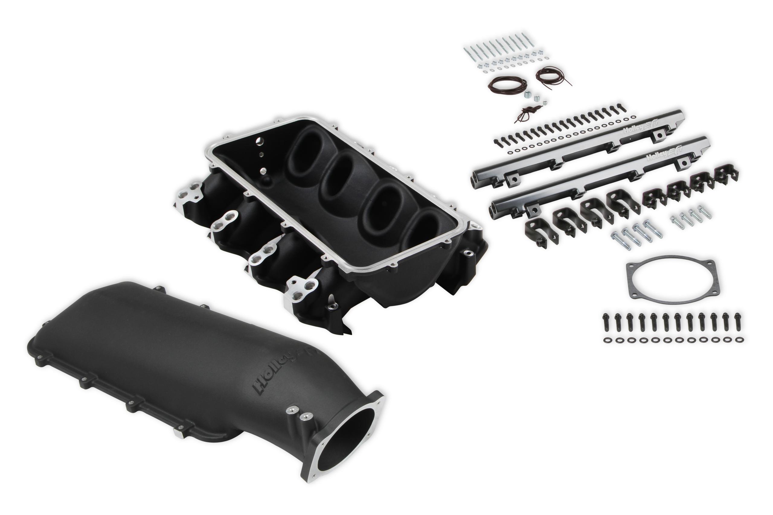 Holley EFI Lo-Ram Intake Manifold Base - 300-683BK