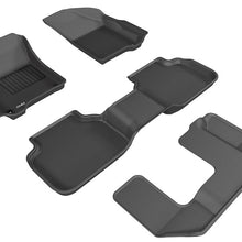 3D MAXpider 2012-2020 Dodge Journey Kagu 1st & 2nd & 3rd Row Floormats - Black