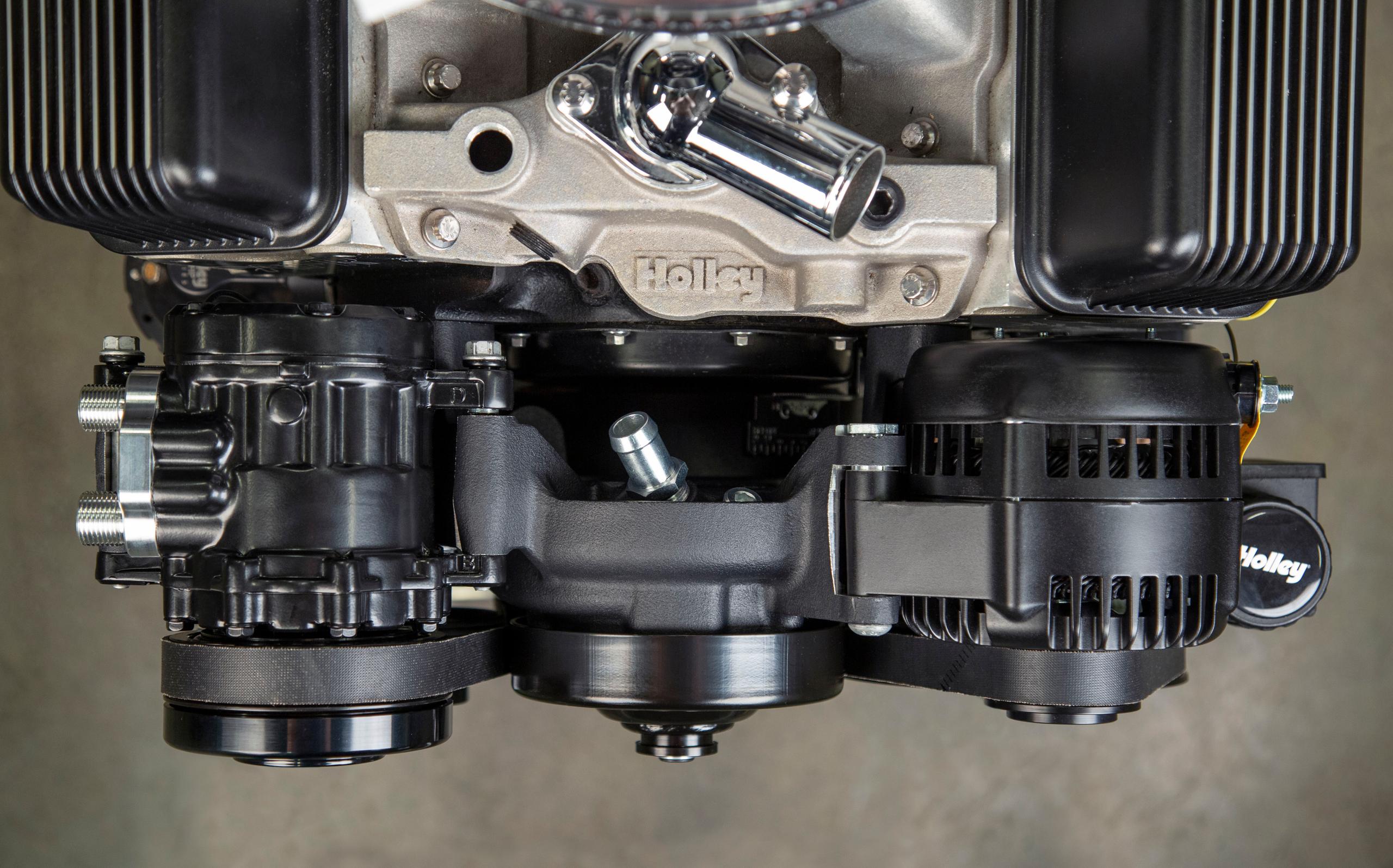 Holley Small Block Chevy Mid-Mount Complete Accessory System.  - 20-240BK