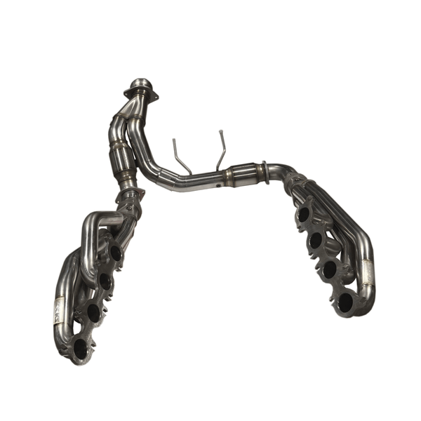 Kooks 1-7/8" Headers and 3" GREEN Catted Y-Pipe Kit (2021-2025 F-150) - 1371H430