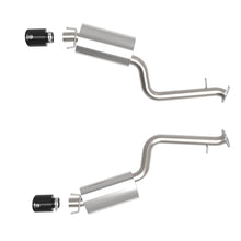 AFE Takeda 2-1/2 IN 304 Stainless Steel Axle-Back Exhaust System w/ Black Tip Lexus IS350 14-22 V6-3.5L - 49-36060-B