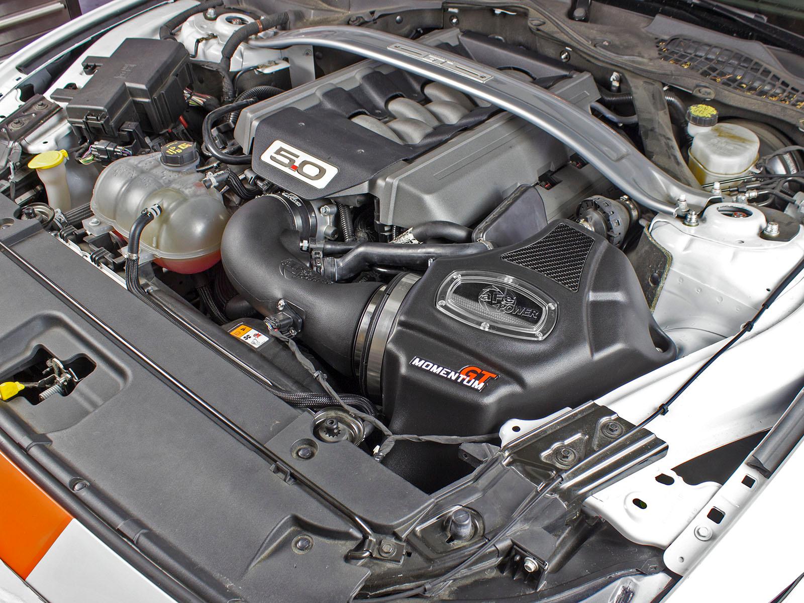AFE Momentum GT Cold Air Intake System w/ Pro DRY S Media (2015-2017 Mustang GT) - 51-73203