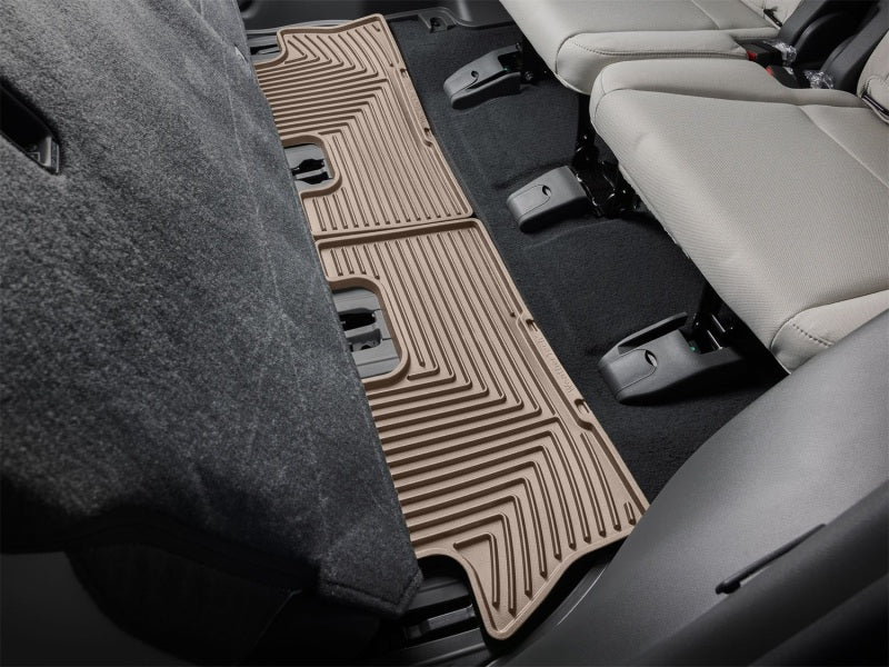WeatherTech 24-26 Hyundai Santa Fe 2nd Row Rear All-Weather Floor Mats - Tan