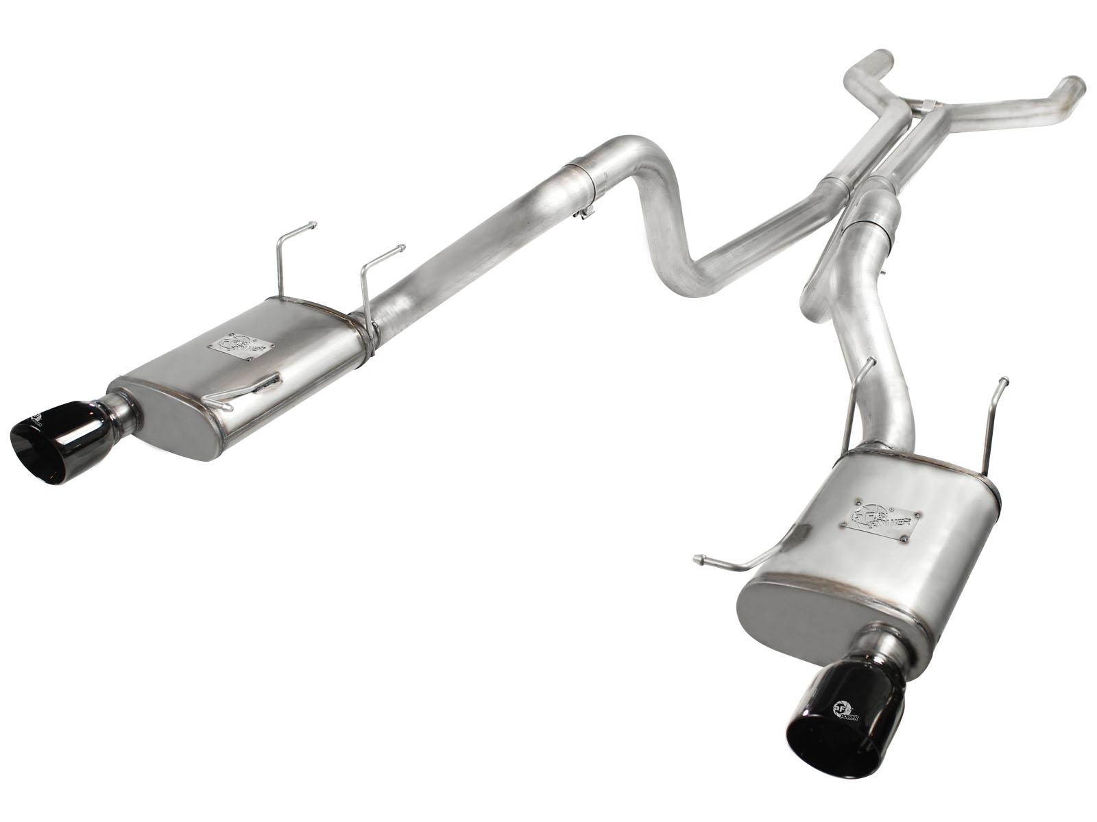 aFe 2011-2014 Mustang GT Mach Force-Xp 3" Stainless Steel Cat-Back Exhaust System w/ Black Tips