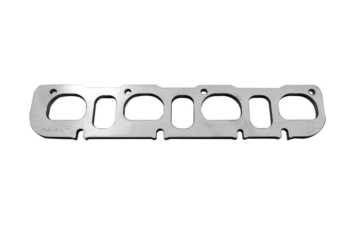 Kooks HEMI Left Side Header Flange. 3/8" Thick Stainless. D Shaped Port for 2" - 7062-SL-200