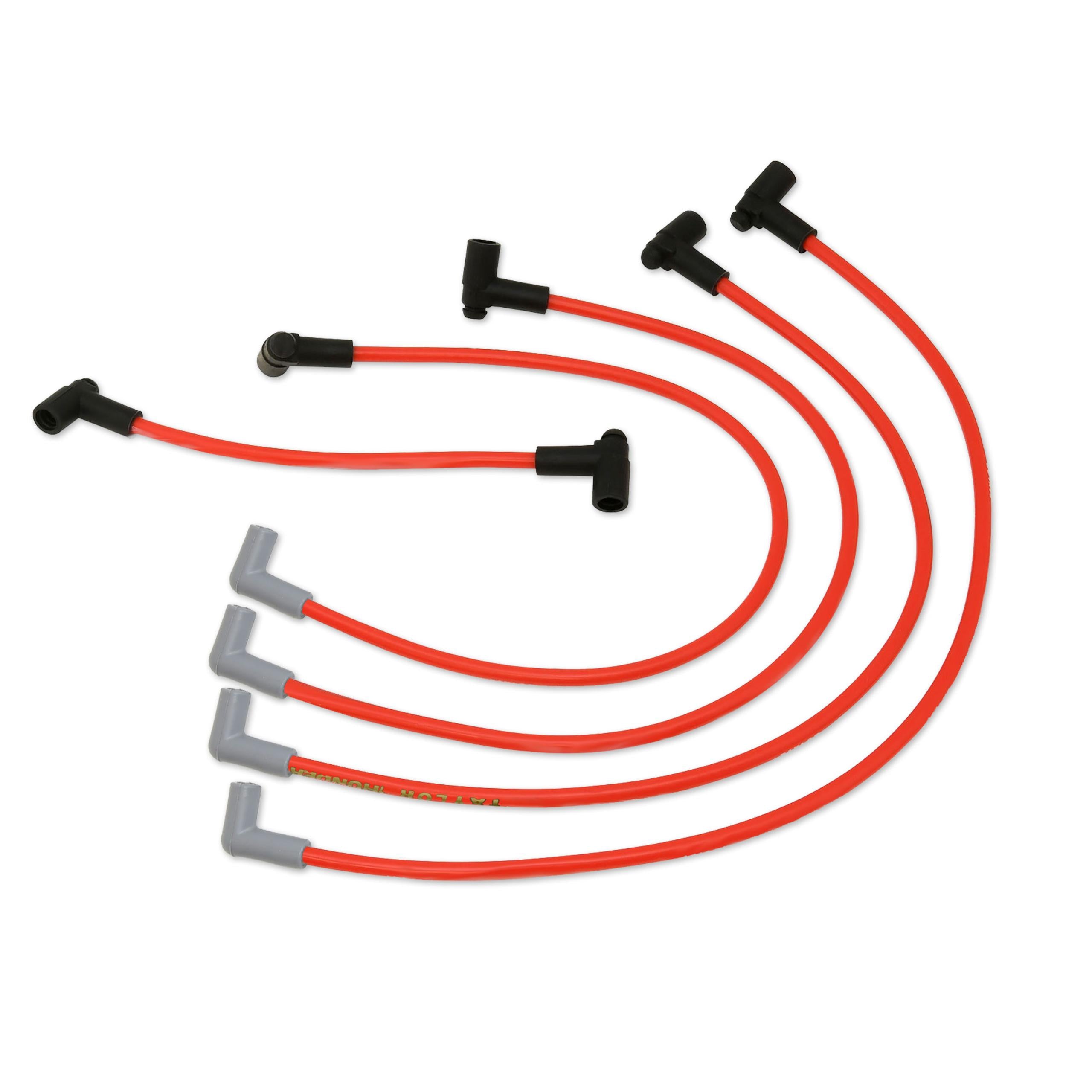TAYLOR CABLE Thundervolt 8.2 custom 4 cyl red Spark Plug Wires - 84291