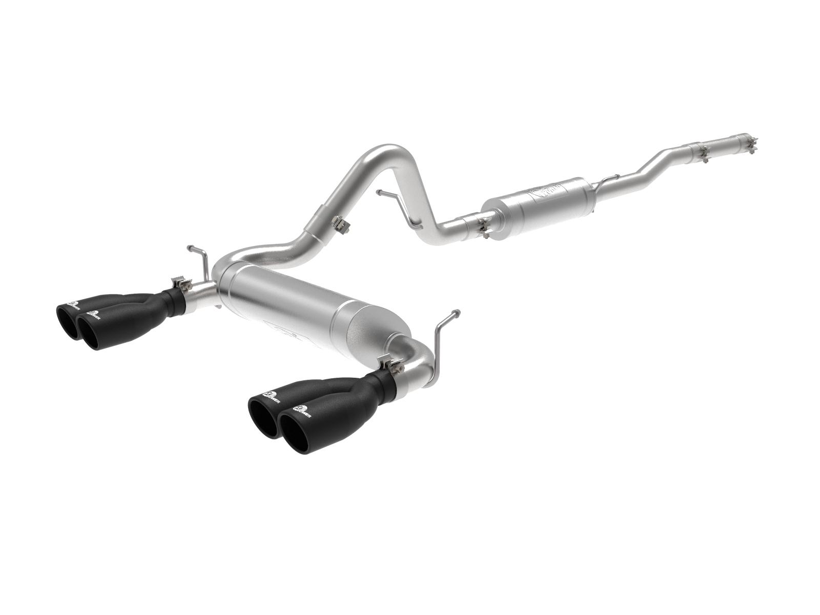 AFE Cat-Back Exhaust System (2007-2018 Jeep Wrangler V6-3.6/3.8L) - 49-38087-B