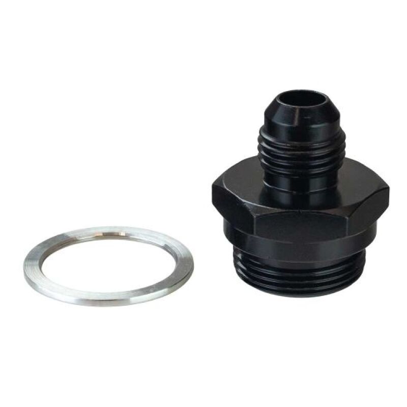 Moroso Carburetor Fuel Inlet Fitting, -6AN x 7/8"-20, 1" Long - 65150