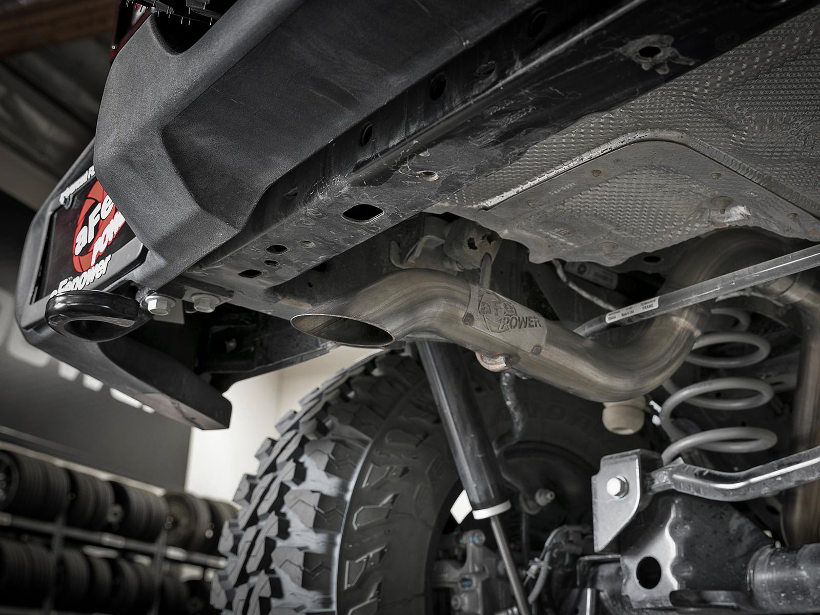 AFE MACH Force-Xp Axle-Back Hi-Tuck Exhaust System (2018-2021 Wrangler, Wrangler) - 49-48075