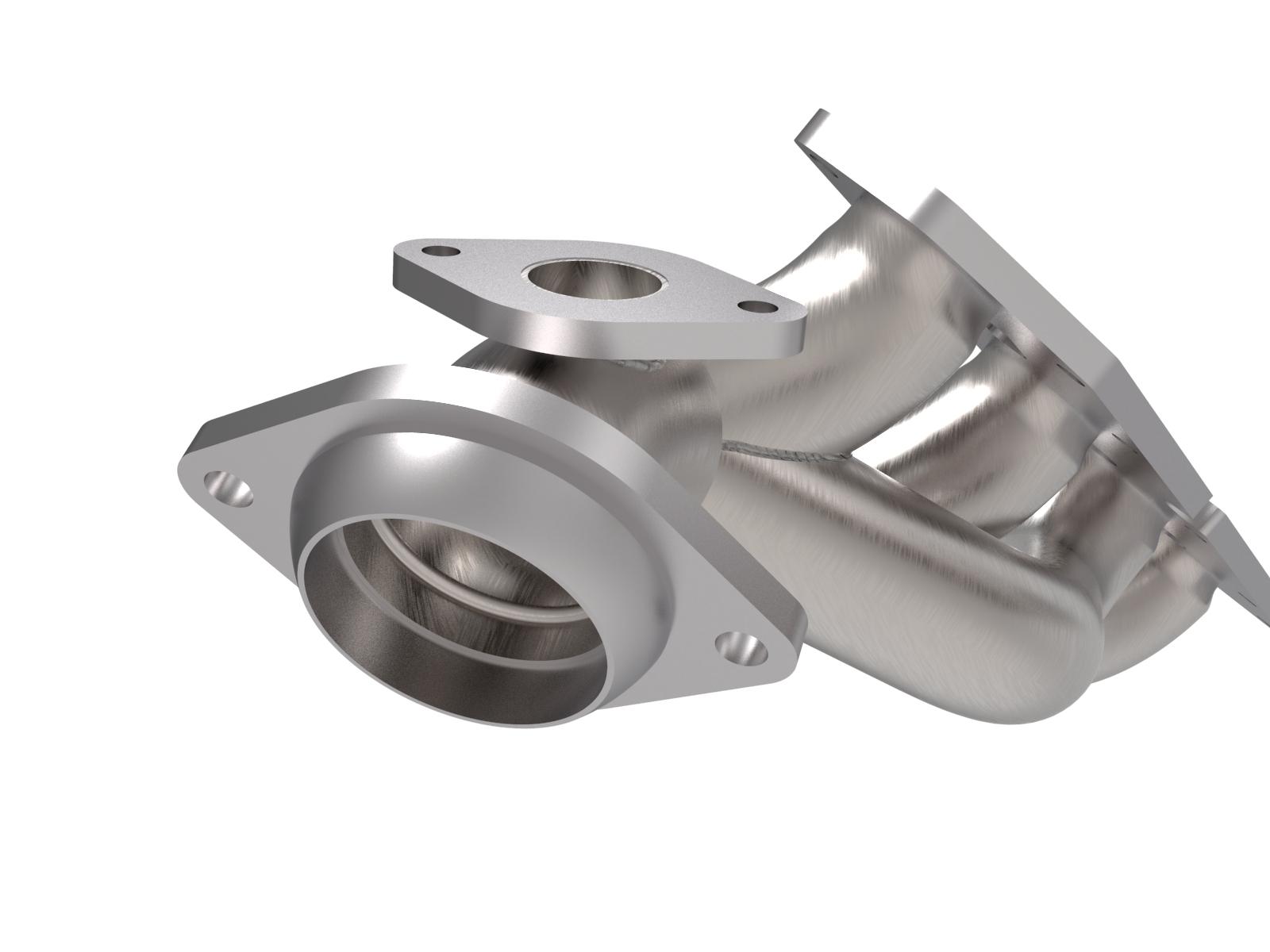 AFE Twisted Steel 304 Stainless Steel Short Tube Header (RAM 2500/3500 19-20 V8-6.4L) - 48-32029