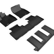 3D MAXpider 2018-2020 Lexus RXL Kagu 1st & 2nd & 3rd Row Floormats - Black