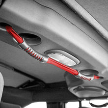 Rugged Ridge Grab Strap Rear Dual Red; 07-18 Jeep Wrangler Jku - 13305.13