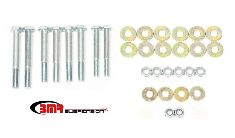 BMR Fabrication Control arm hardware kit, rear upper and lower Zinc plated (1991-1996 B-Body) - RH004