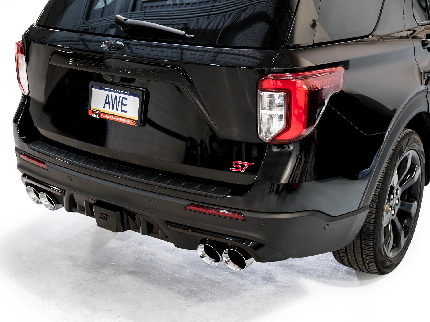 AWE Touring Edition Catback Exhaust - Chrome Silver Tips (2020-2026 Explorer ST) - 3015-42625