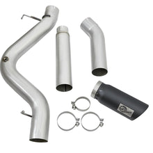 AFE Large Bore-HD 5 IN 409 Stainless Steel DPF-Back Exhaust System w/Black Tip - 49-44081-B
