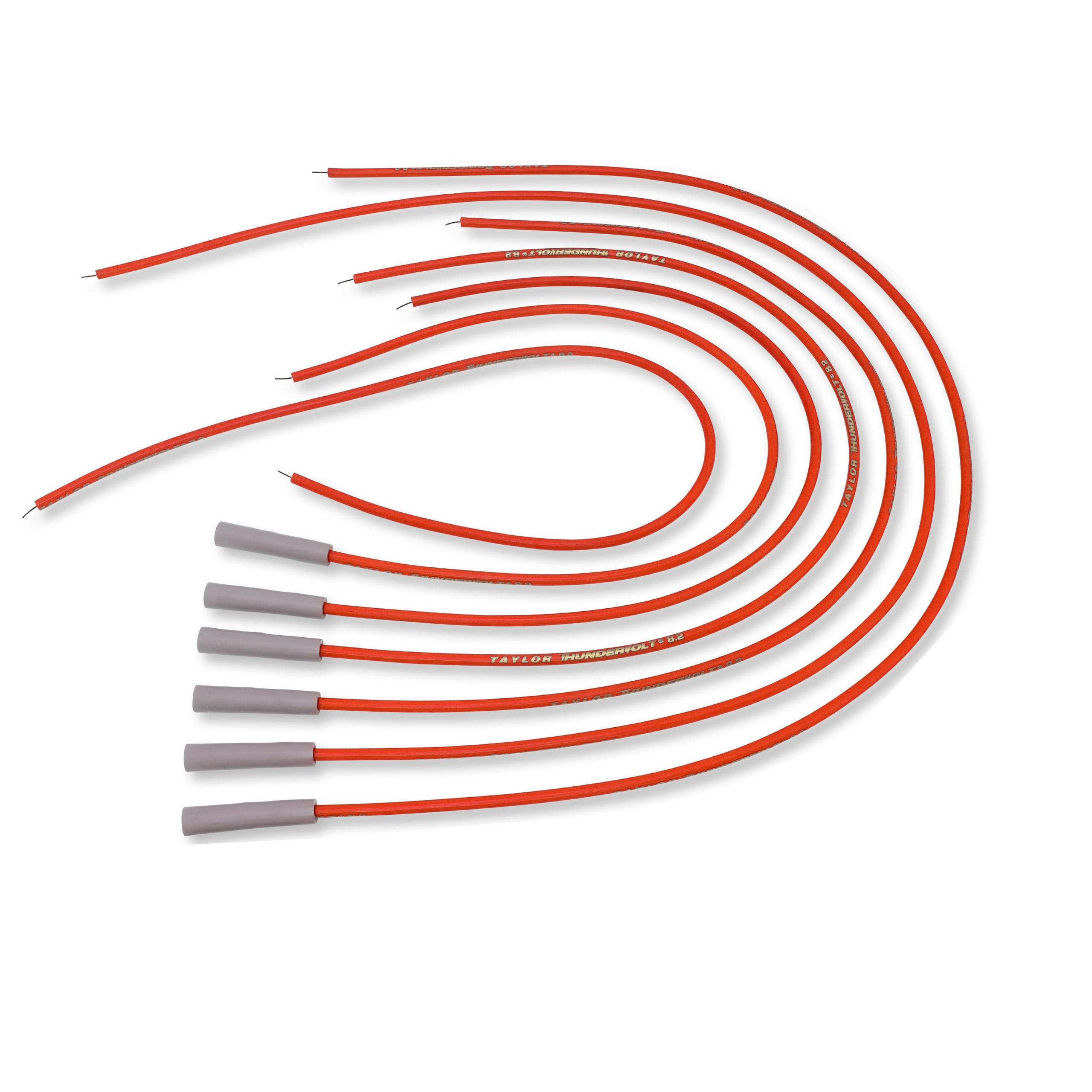 TAYLOR CABLE Thundervolt 8.2 univ 6 cyl 180 red - 83245