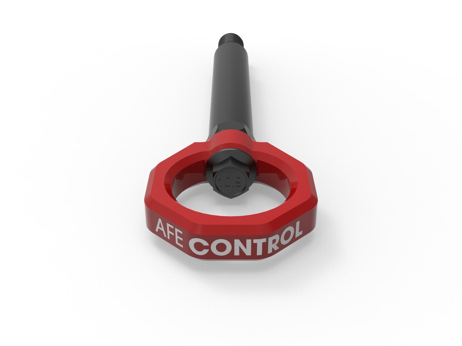AFE aFe CONTROL Front/Rear Tow Hook Red (2023-2025 M2) - 450-502004-R