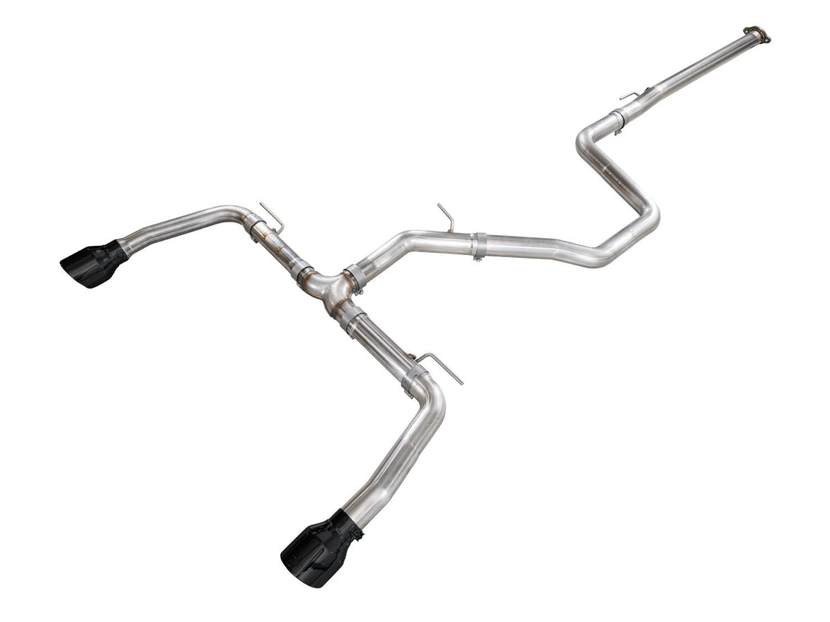 AWE Track Edition Exhaust for Elantra N - Diamond Black Tips (2022-2026 Elantra N) - 3020-33237