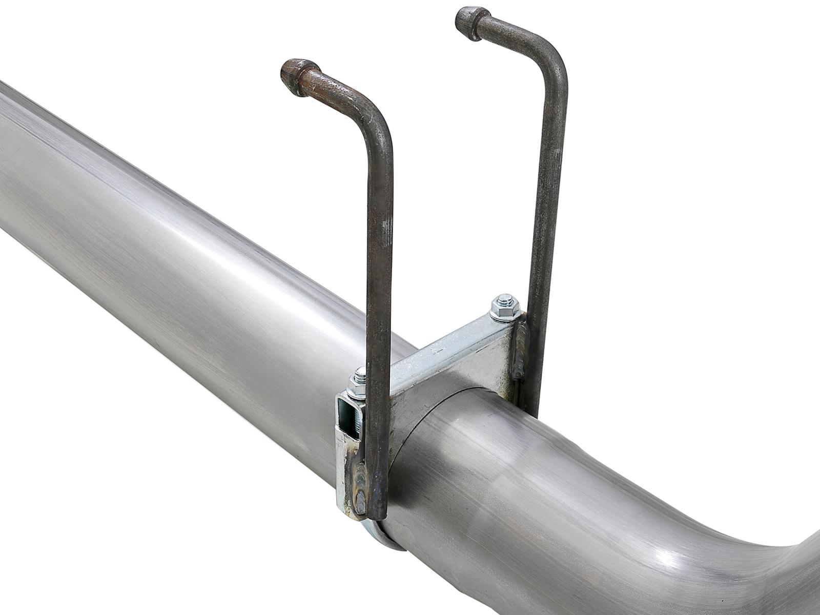 AFE Rebel XD 4 IN 409 Stainless Steel DPF-Back Exhaust System w/Polished Tip (2017-2021 F-250 Super Duty, F-350 Super Duty) - 49-43102-P