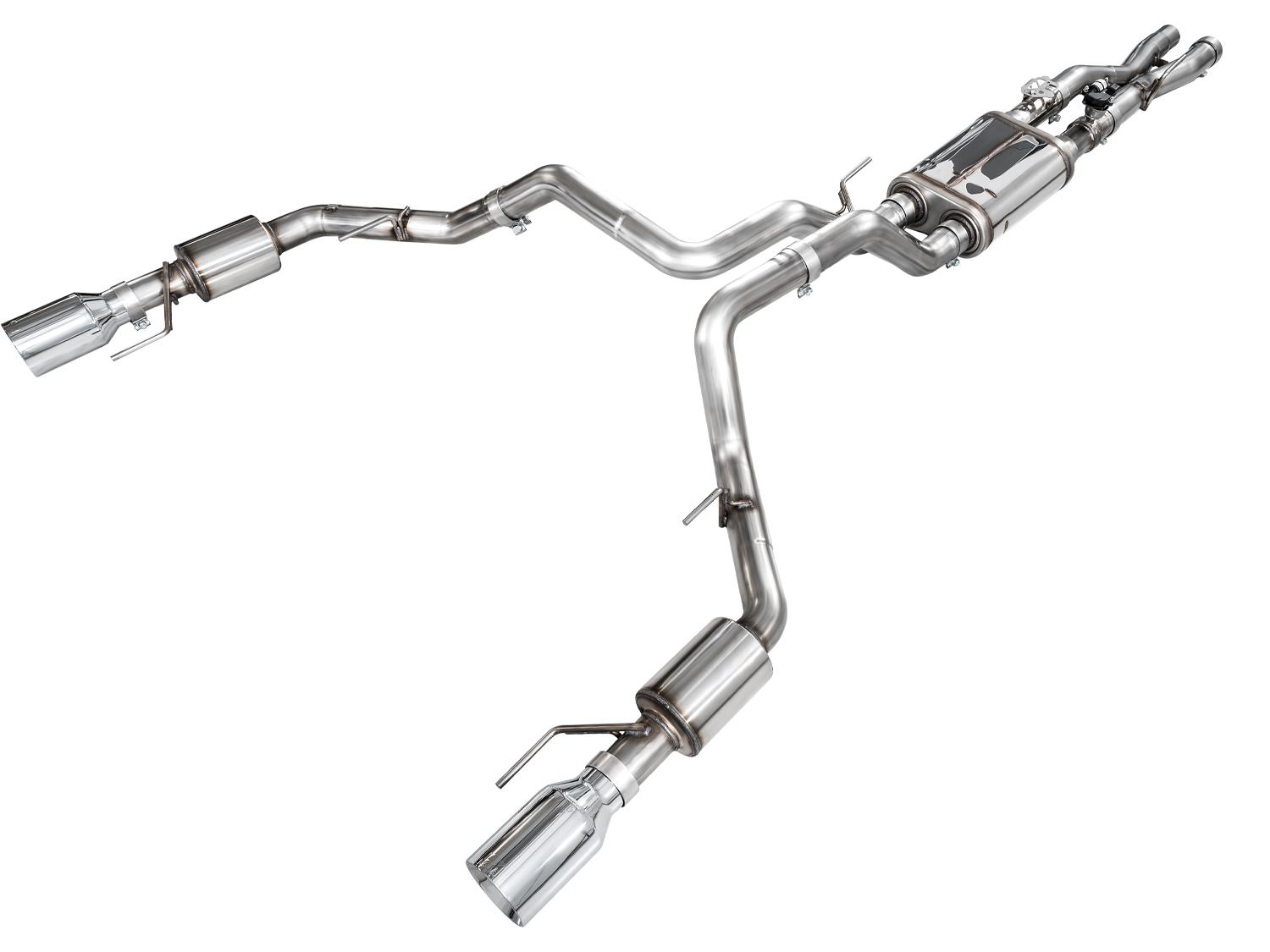 AWE SwitchPath Exhaust - Chrome Silver Tips (2023-2025 F-150 Raptor R 5.2L) - 3025-32852