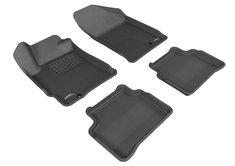 3D MAXpider 2007-2012 Nissan Altima Kagu 1st & 2nd Row Floormats - Black