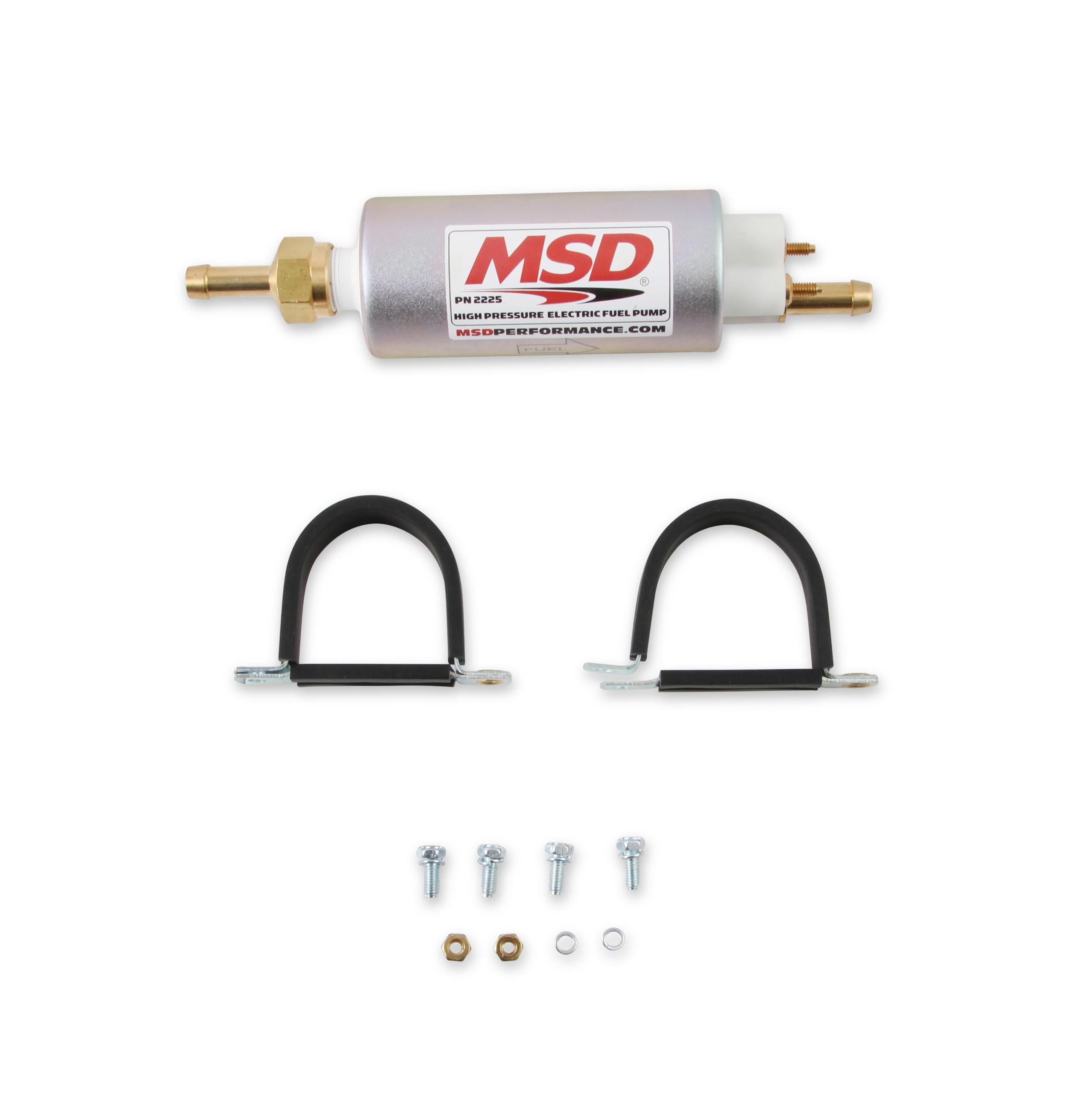 Msd 2225 High Pressure Electric Fuel Pump, 43 Gph