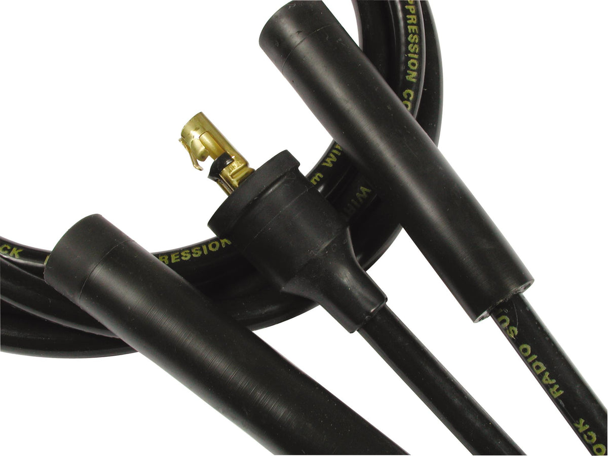 ACCEL Spark Plug Wires - 8mm SUPER STOCK SPIRAL CUST BK - 5047K