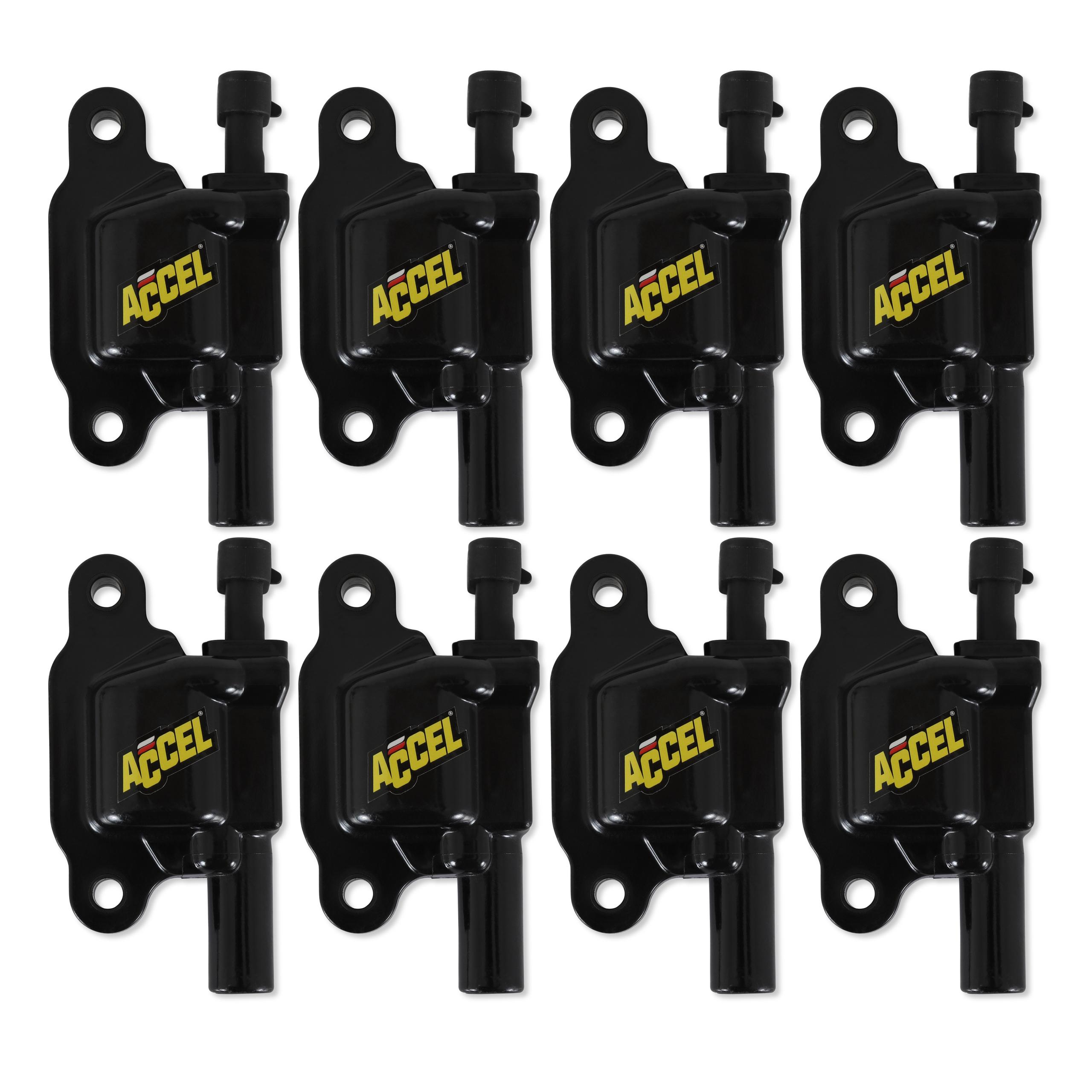 Accel 140043K-8 Coil,Gm Ls2 Ls3 Ls7 8-Pack- Black