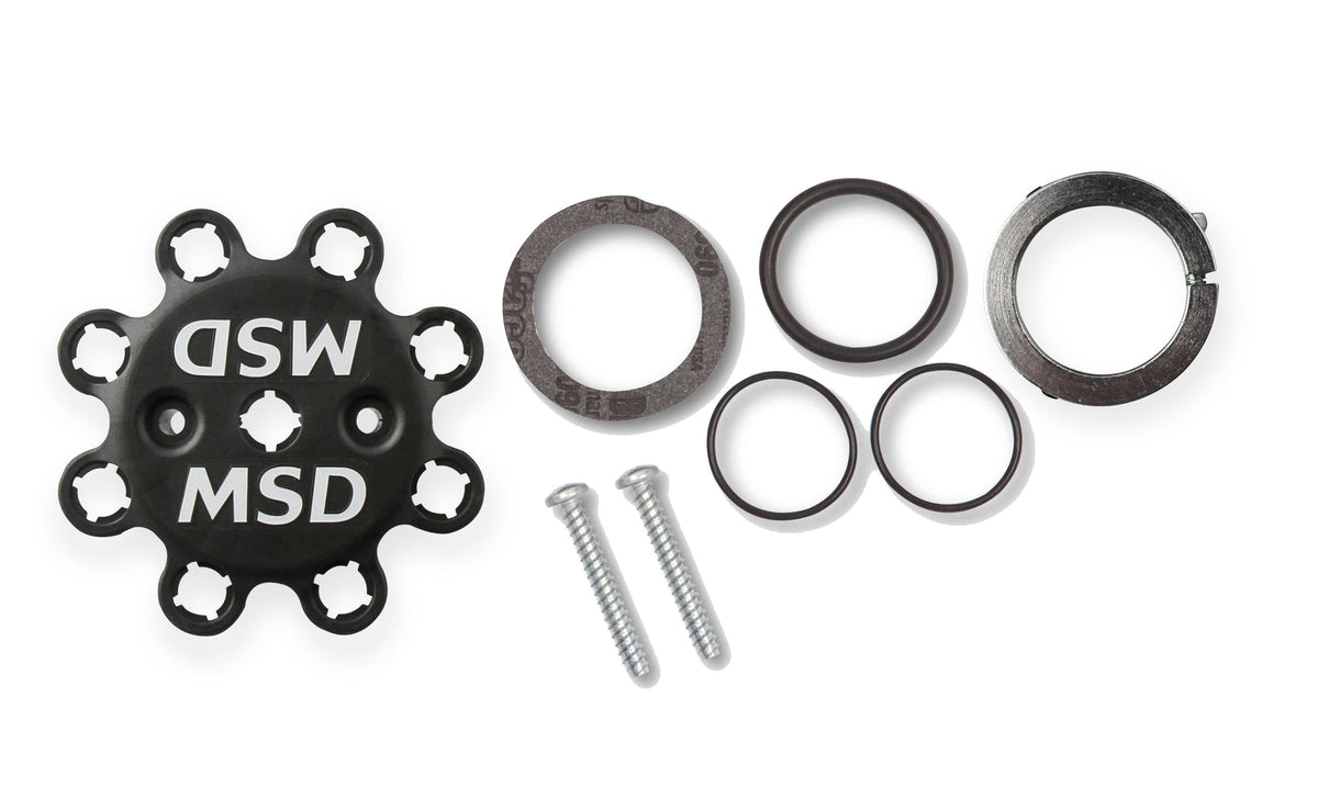 Black, Chevy Tall Deck Dual Sync Distributor.  - 23763
