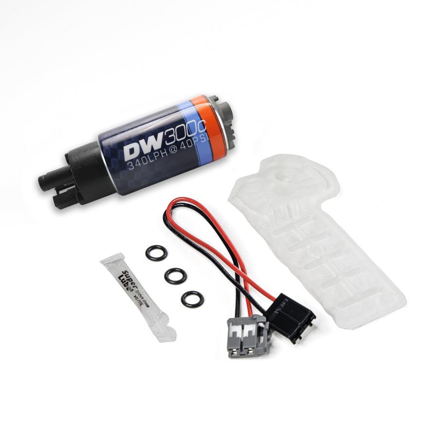 DeatschWerks 340lph compact fuel pump with out clips w/ 9-1061 install kit (2016-2020 Accord, Civic) - 9-307-1061