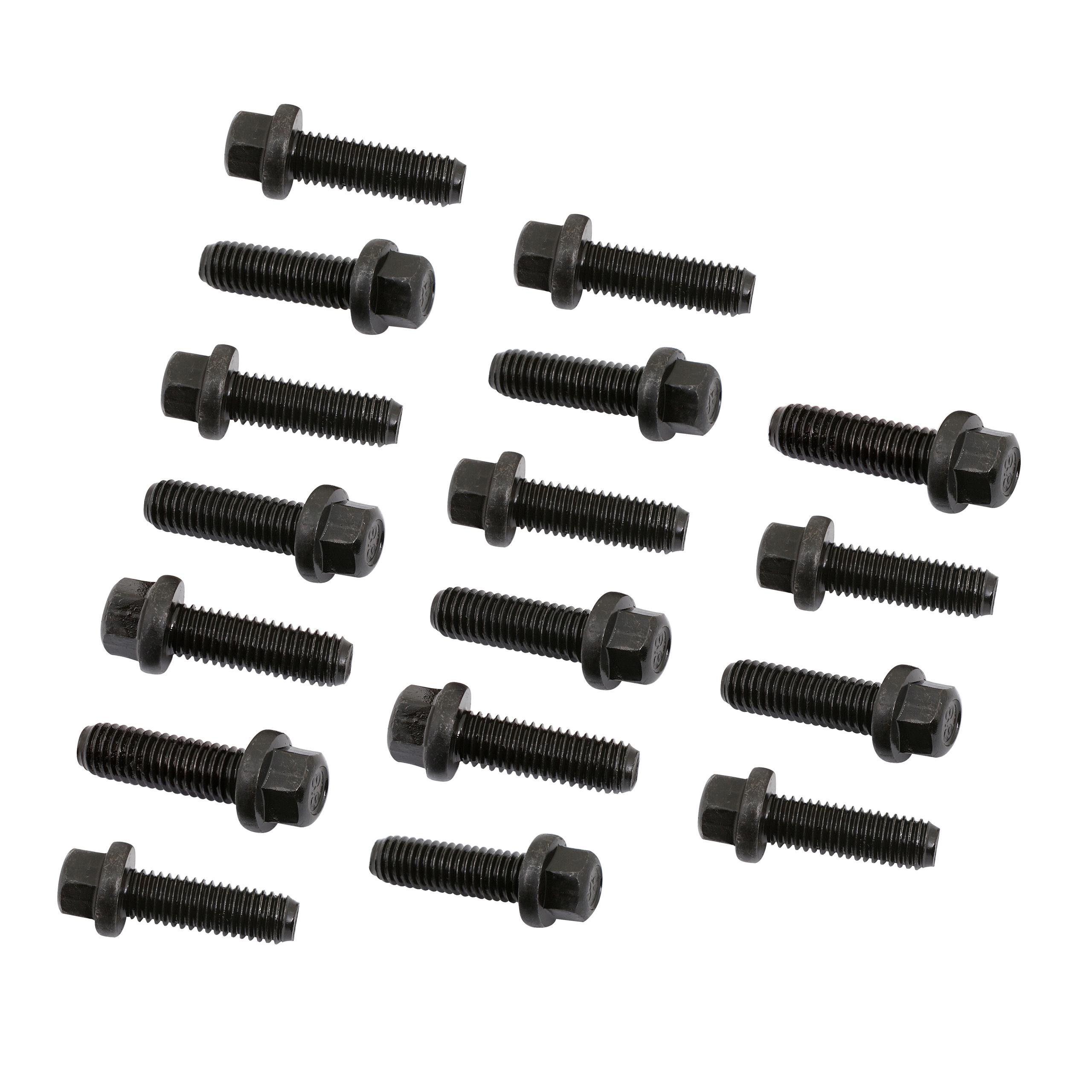 Mr. Gasket 970G Header Blt Ford/Chr M8 17Pc