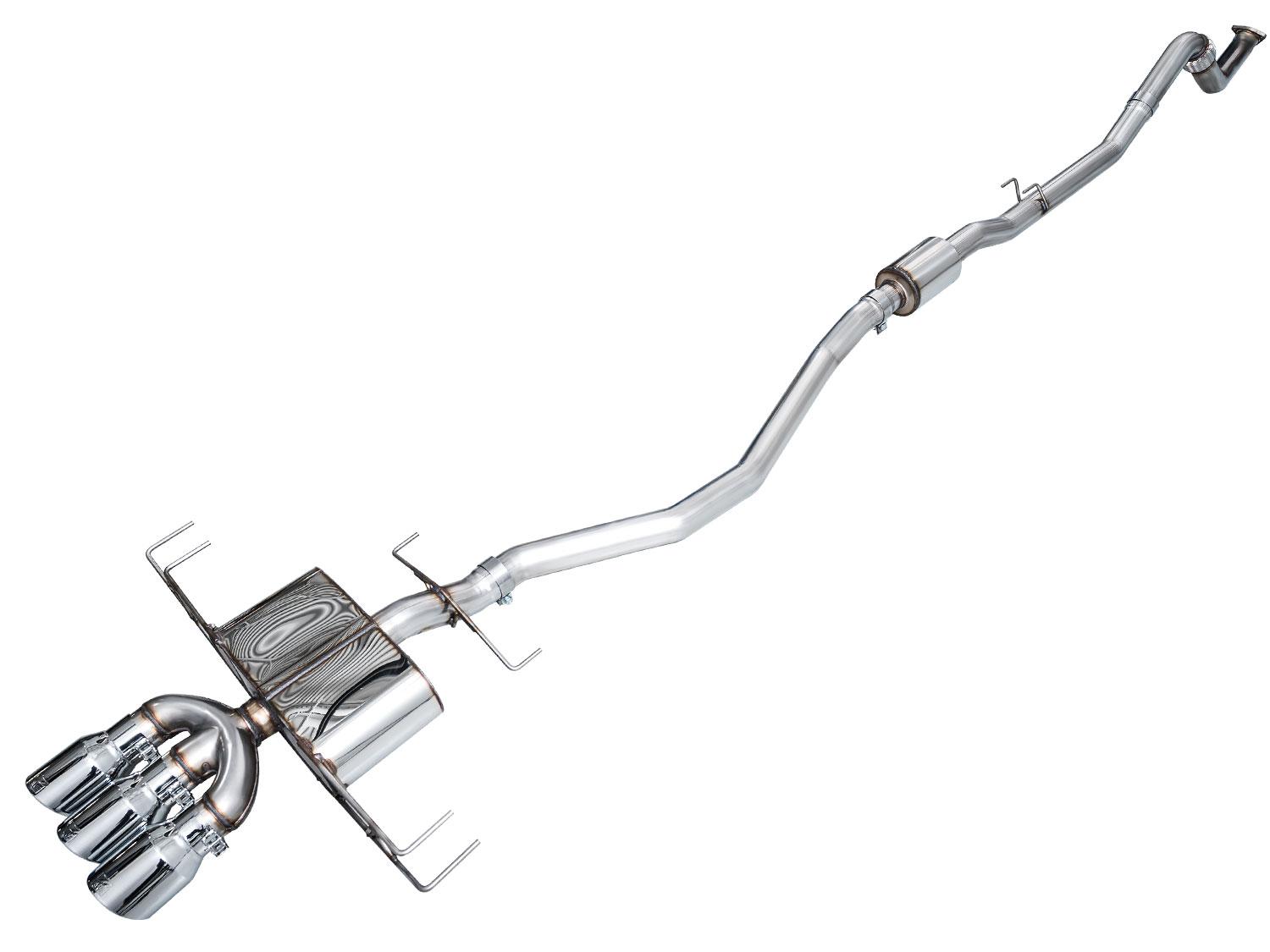 AWE Touring Edition Exhaust for DE5 Integra Type-S - Triple Chrome Silver Tips - 3015-52335
